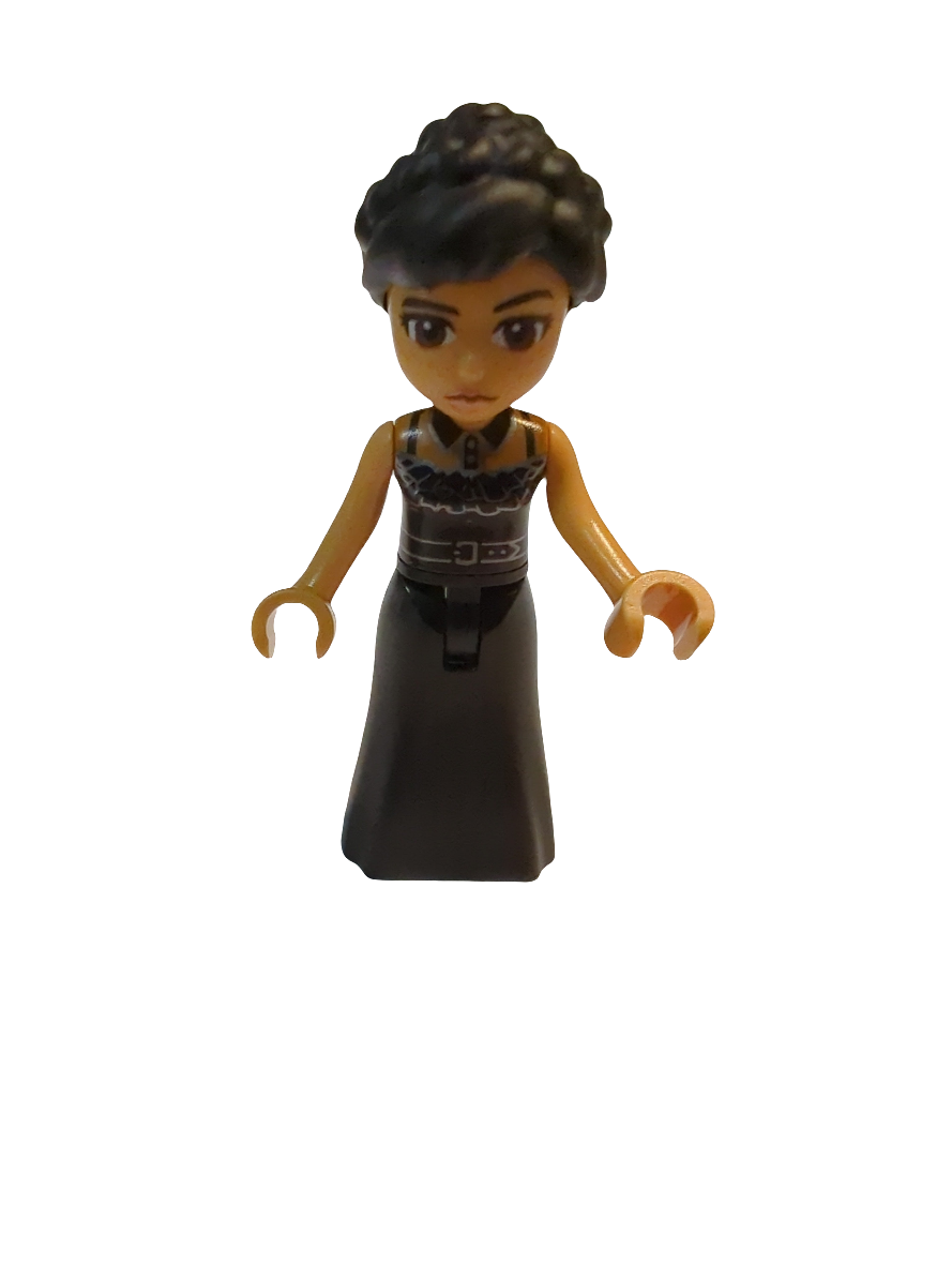 NEU Wednesday Minifigur Wednesday Addams - Schwarzes ärmelloses Kleid wed004