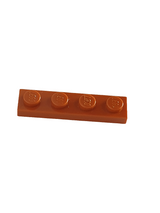 NEU Platte 1 x 4 dunkelorange