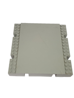 16x16x2 1/3 Grundplatte, erhöht althellgrau light gray