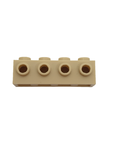 1x4 modifizierter Stein mit 4 Noppen an der Seite beige tan