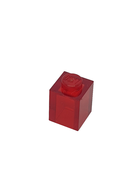 1x1 Stein transparent rot