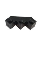 3x3 Eckstein facettiert schwarz black