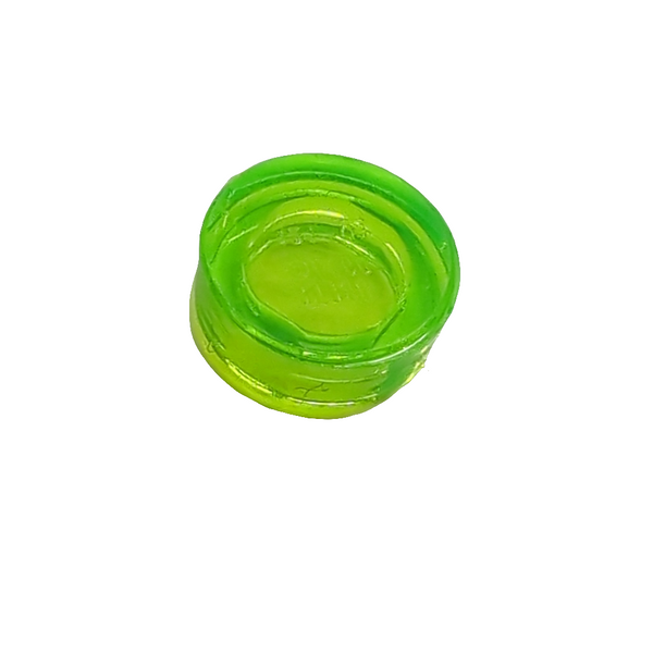 NEU Tile, Round 1 x 1 transparent mediumgrün trans-bright green