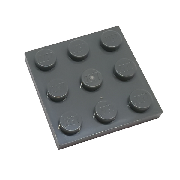 NEU Plate 3 x 3 neudunkelgrau dark bluish gray