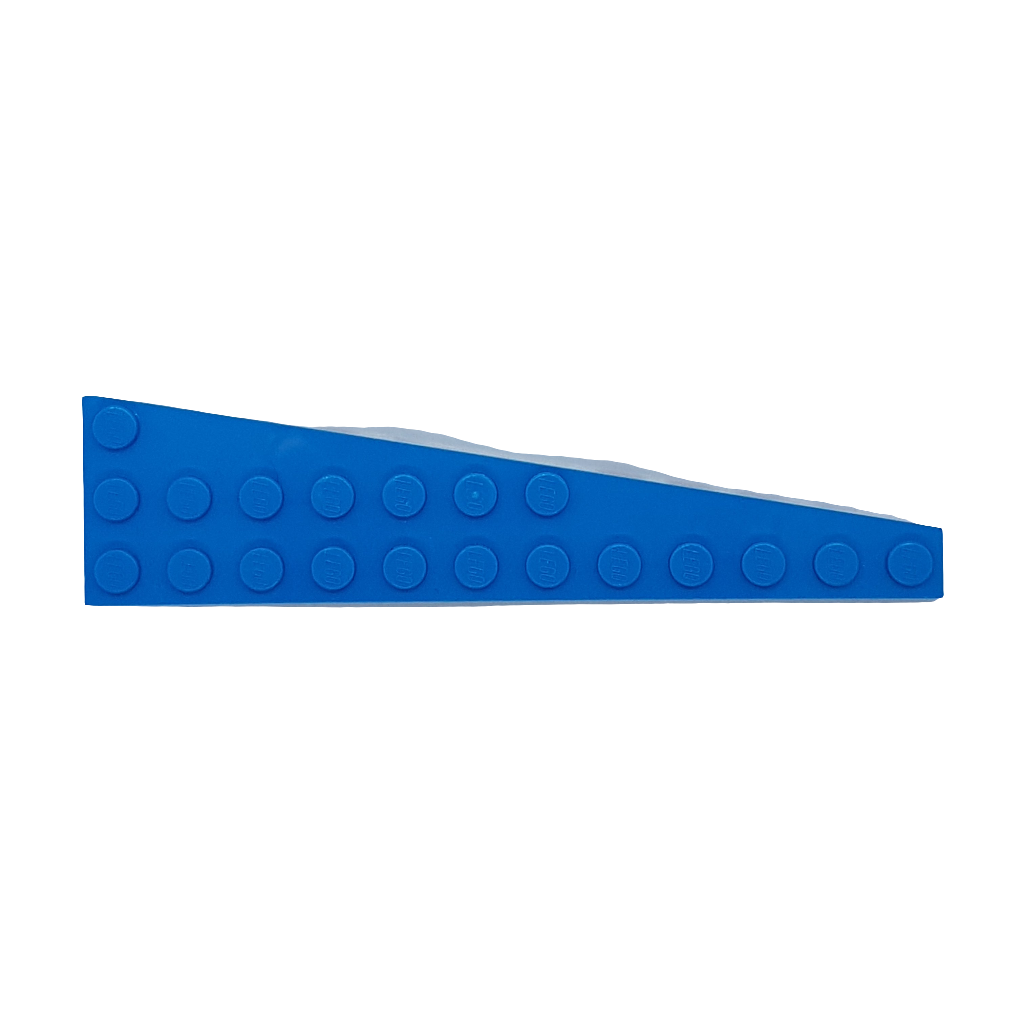 NEU Flügelplatte 12 x 3 links dunkelazur