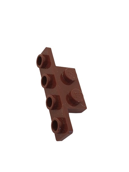 1x2 1x4 Winkelplatte Snot Konverter, nicht abgerundete Ecken, neubraun reddish brown