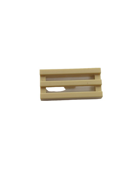 1x2 Gitterfliese Grille mit Nut beige tan