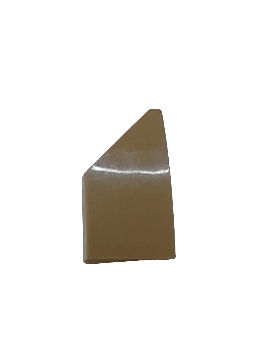 NEU Fliese gebogen Keil 2 x 1 x 2/3 Links dunkelbeige