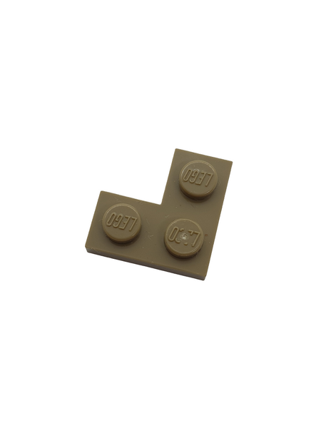 2x2 Eckplatte dunkelbeige