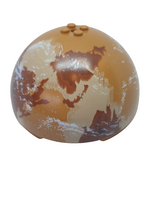 11x11 Hemisphere Cylinder Oben, Noppen oben bedruckt mit Tatooine Dark Red / Dark Tan / White Planet Pattern (9675) nougat medium nougat