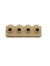 NEU Stein, modifiziert 1 x 4 mit Noppen an der Seite beige