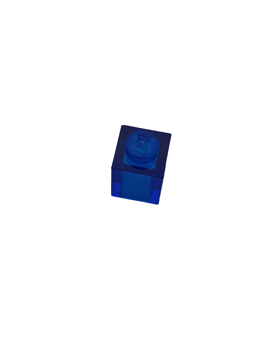 1x1 Stein transparent dunkelblau trans dark blue