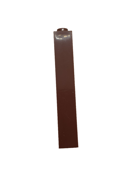 1x1x5 Stein / Pfahl geblockte oder hohle Noppe neubraun reddish brown