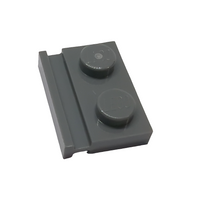 NEU Plate, Modified 1x2 with Door Rail neudunkelgrau dark bluish gray