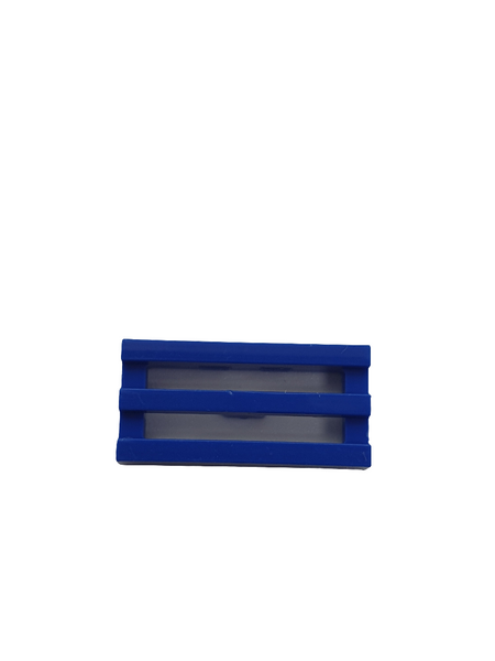 1x2 Gitterfliese Grille ohne Nut blau