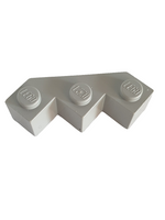 3x3 Eckstein facettiert althellgrau light gray