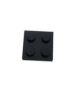 2x2 Platte schwarz black