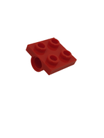 2x2 Achsplatte mit 1 Pinloch (gebrochener Support) rot