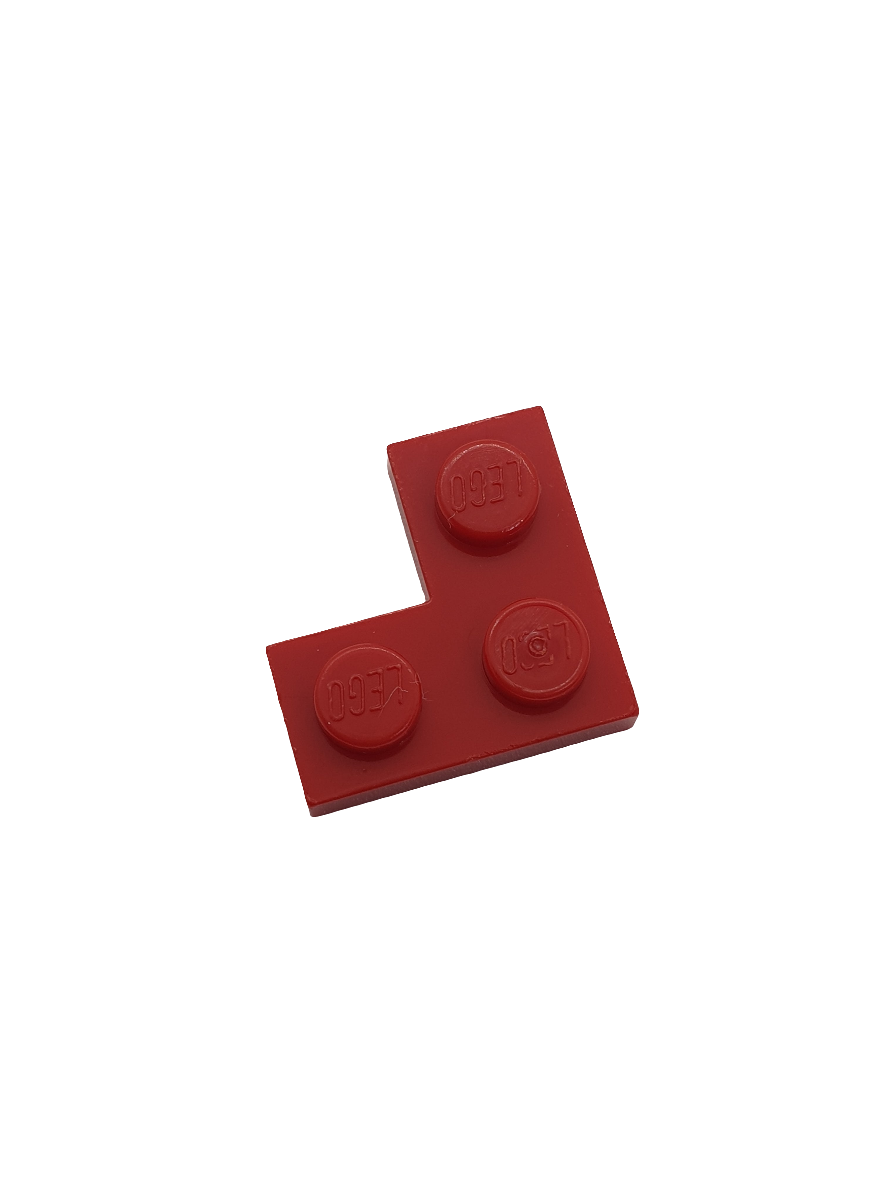 NEU Platte 2 x 2 Ecke rot