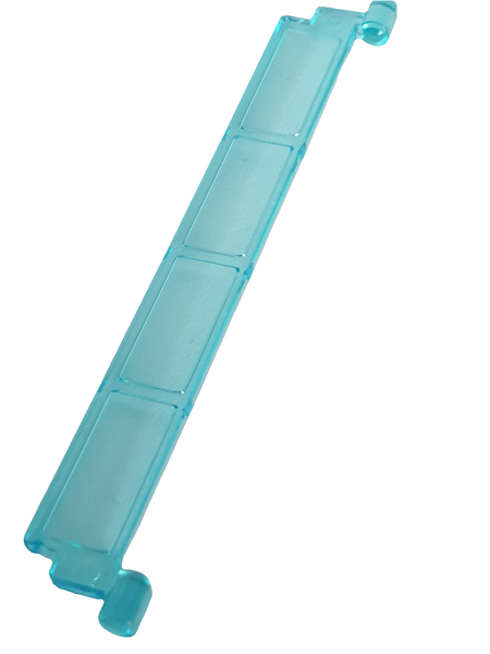 Rolltorteil / Garangentor Paneel Segment ohne Handgriff transparent hellblau trans light blueblau