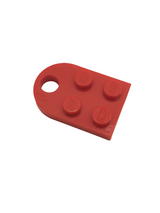 NEU Platte, Modifiziert 2 x 3 mit Loch rot