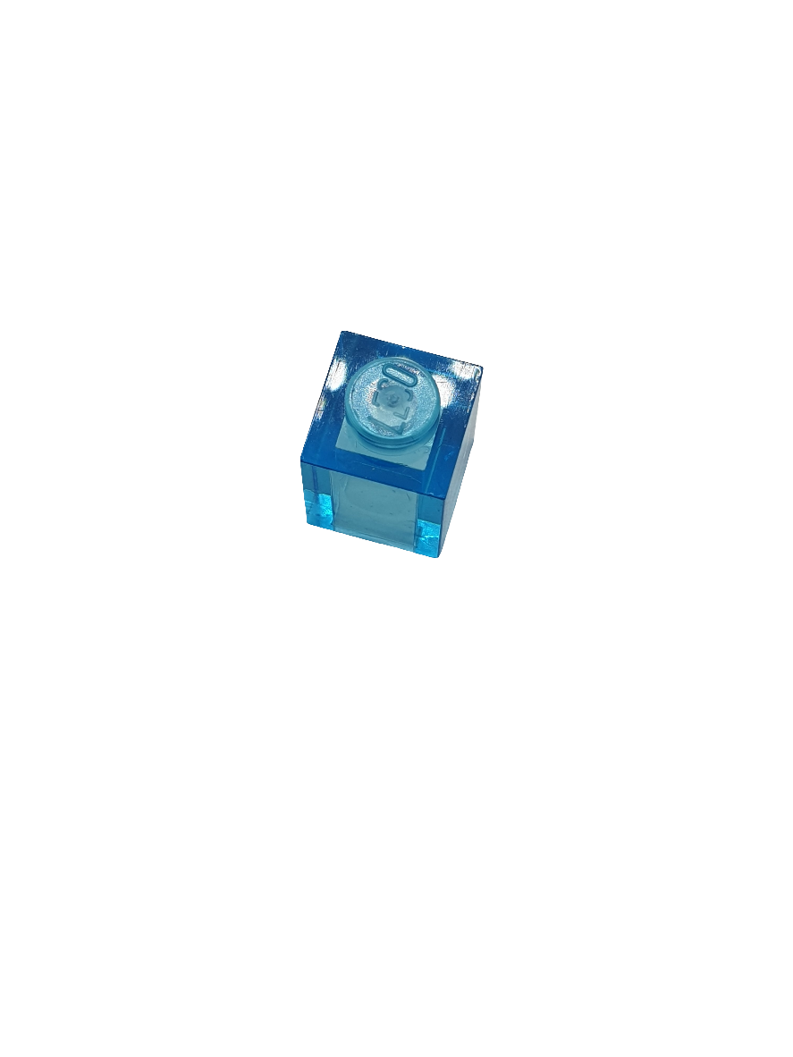 NEU Stein 1 x 1 transparent hellblau