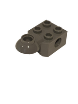 NEU Technik Stein, modifiziert 2 x 2 mit Pin Loch und Rotations-Gelenk horizontal neudunkelgrau