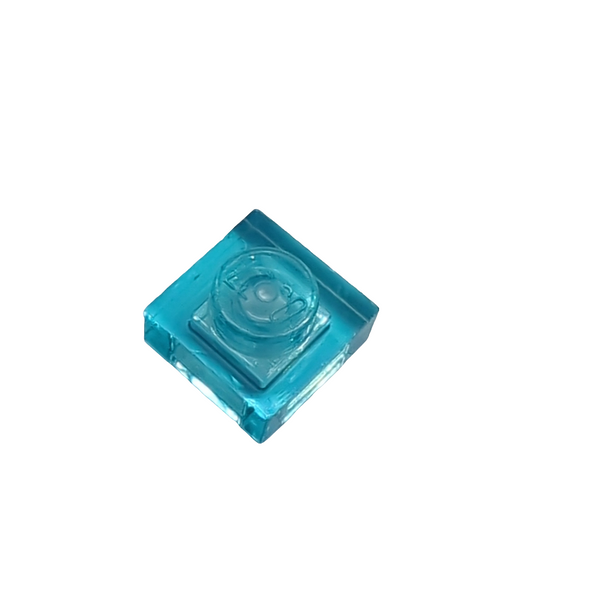 NEU Platte 1 x 1 transparent hellblau