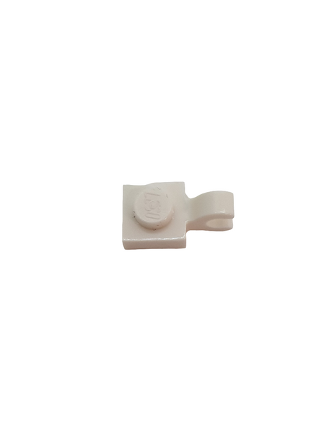 1x1 Platte mit U-Clip horizontal weiß white