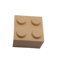 NEU Brick 2x2 hellnougat light nougat