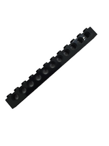 NEU Technik, Stein 1 x 12 mit Pinlöchern schwarz