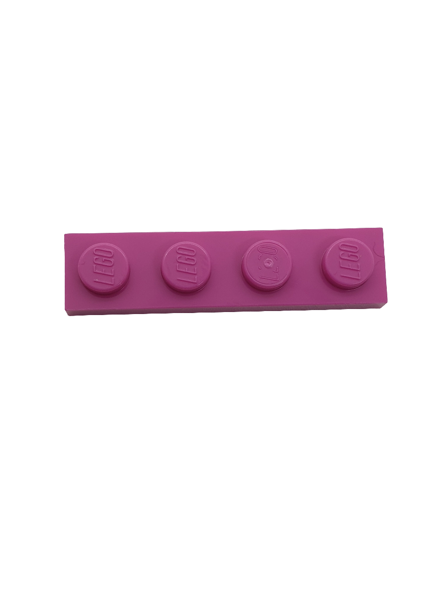NEU Platte 1 x 4 knallpink