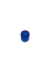 1x1 Rundstein transparent dunkelblau trans dark blue