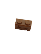 NEU Stein, modifiziert 1 x 2 mit Mauerprofil nougat (medium)