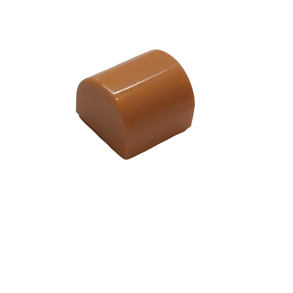 NEU Slope, Curved 1 x 1 x 2/3 Double nougat (hautfarbe) nougat