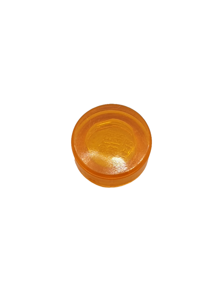 1x1 Fliese rund transparent orange