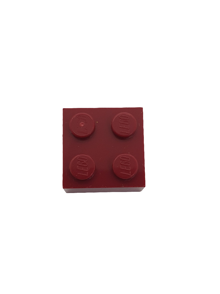 NEU Stein 2 x 2 dunkelrot