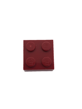 NEU Stein 2 x 2 dunkelrot