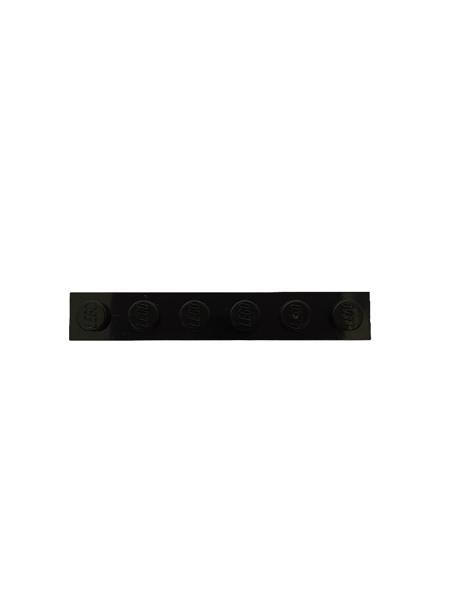 NEU Platte 1 x 6 schwarz