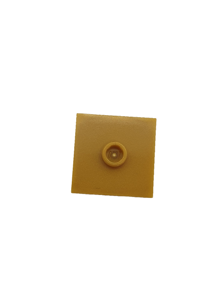 NEU Plate, Modified 2 x 2 with Groove and 1 Stud in Center (Jumper) pearlgold pearl gold