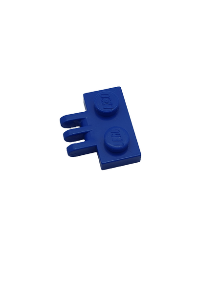 1x2 Scharnierplatte 3 Finger blau