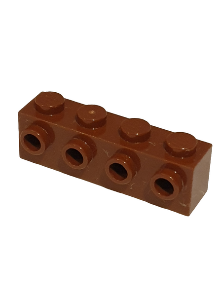 1x4 modifizierter Stein mit 4 Noppen an der Seite neubraun reddish brown