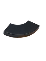 NEU Fliese, Kurve 2 x 2 Macaroni schwarz