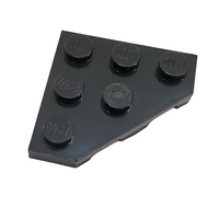 NEU Wedge, Plate 3x3 Cut Corner schwarz black