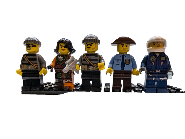 Bunte Tüte mit diesen 5 Minifiguren aus dem Bereich City cty55