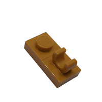 NEU Plate, Modified 1x2 with Open O Clip on Top nougat medium nougat