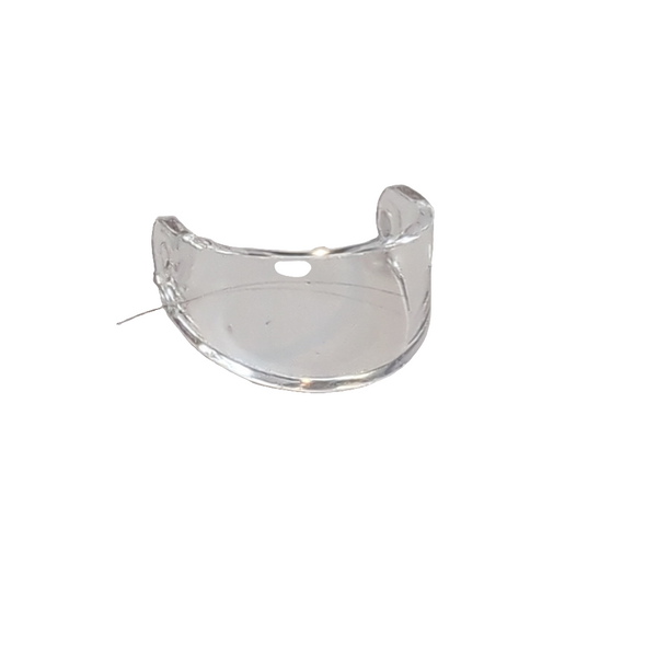 NEU Minifigure, Visor Standard transparent weiss trans-clear