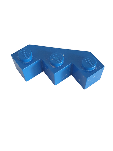 3x3 Eckstein facettiert blau