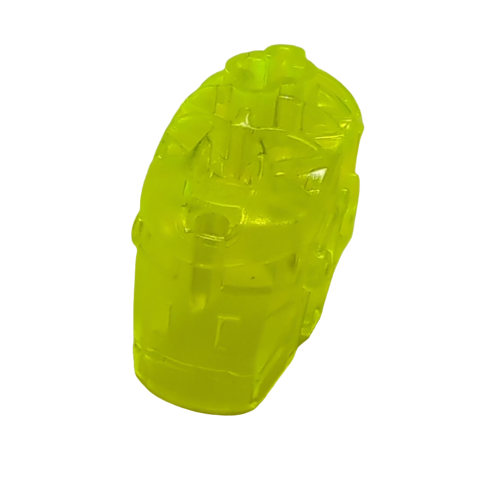 Bionicle Kopf Connector Block (Glatorian) transparent neongrün trans neon green