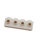 NEU Stein, modifiziert 1 x 4 mit Noppen an der Seite weiss